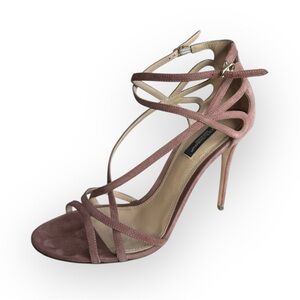 DOLCE & GABBANA Elegant Pink Strappy Heels KEIRA
